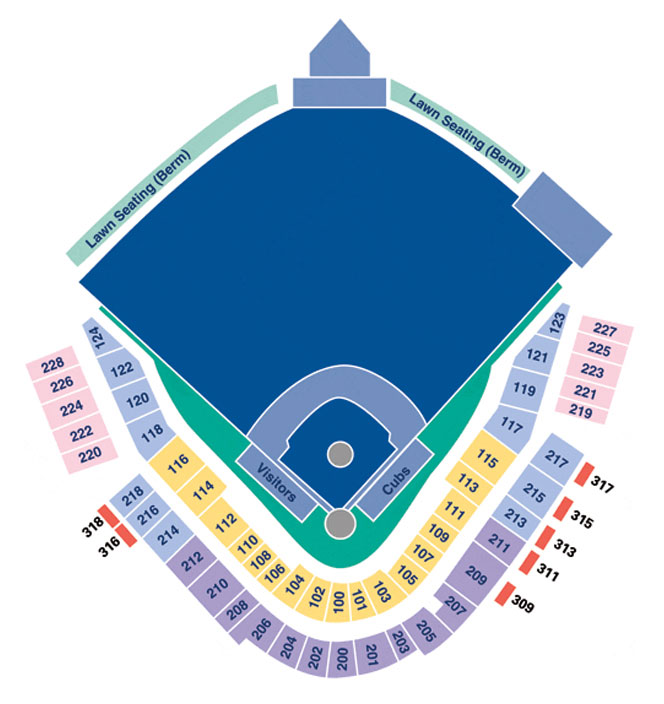 HoHoKam Stadium Map